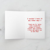 おもしろいヴィンテージスタイル母の日のカード カード (内部)