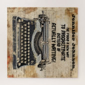 おもしろいヴィンテージタイプライターパズル ジグソーパズル (横)