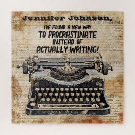 おもしろいヴィンテージタイプライターパズル ジグソーパズル