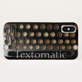 おもしろいヴィンテージタイプライター Case-Mate iPhoneケース (裏面(横))