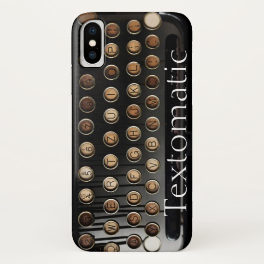 おもしろいヴィンテージタイプライター Case-Mate iPhoneケース (裏面)