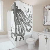 おもしろいヴィンテージタコの巻き付けのまわりに シャワーカーテン (インサイチュ)