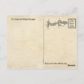 おもしろいヴィンテージダンサーデュオヴォデビ飛んでいるル ポストカード (裏面)