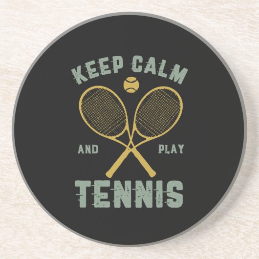 おもしろいヴィンテージテニス引用文保コ遊ルテニス コースター (正面)