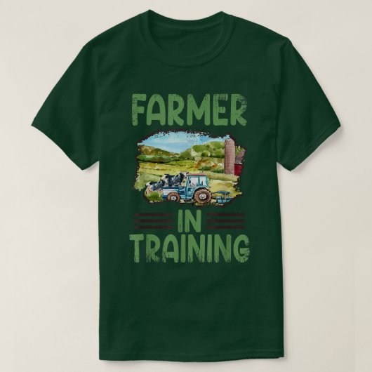 おもしろいヴィンテージトラクタアイディア農家 Tシャツ (デザイン正面)