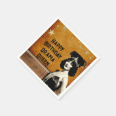 おもしろいヴィンテージドラマクイーン誕生日 スタンダードカクテルナプキン (角)