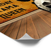 おもしろいヴィンテージドラマクイーン誕生日 ポスター (角)