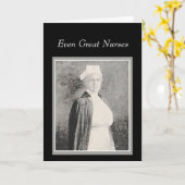 おもしろいヴィンテージナースの皆様への感謝 カード (黄色い花)