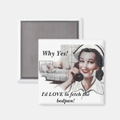 おもしろいヴィンテージナースレトロ マグネット (正面/裏面)