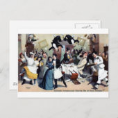 おもしろいヴィンテージハウスパーティー ポストカード (正面/裏面)