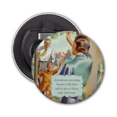 おもしろいヴィンテージハウスワイフアート&引用文 栓抜き (正面)