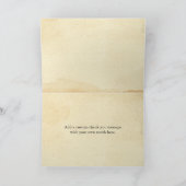 おもしろいヴィンテージハンカスタムドメッセージありがとう サンキューカード (内部)