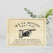 おもしろいヴィンテージハンドアドレス 案内状 (スタンド正面)