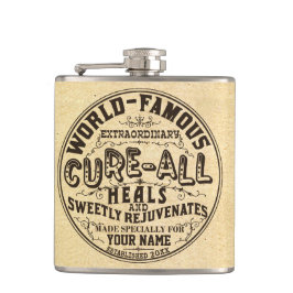 おもしろいヴィンテージパーソナライズされたキュールオールギャグギフト フラスク