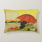 おもしろいヴィンテージビーチ アクセントクッション (正面)