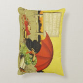 おもしろいヴィンテージビーチ アクセントクッション (裏面(縦))