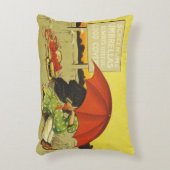 おもしろいヴィンテージビーチ アクセントクッション (正面(垂直))