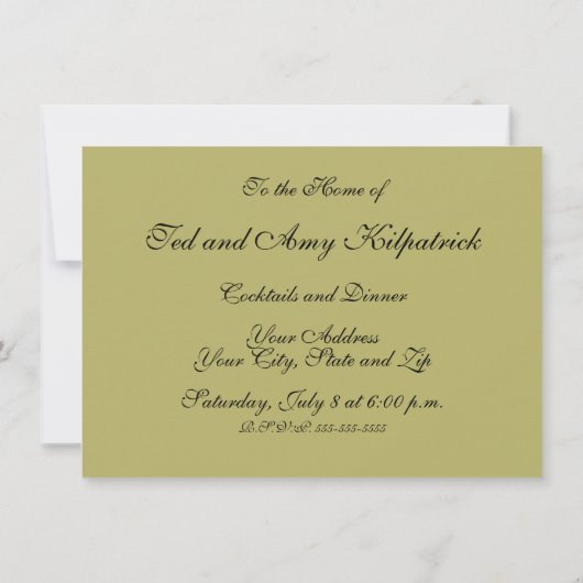 おもしろいヴィンテージビーチ 招待状 (裏面)