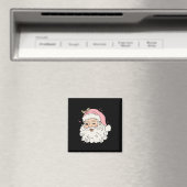 おもしろいヴィンテージピンクサンタクロースピンククリスマスメンズwo マグネット (インサイチュ (食洗機))