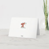 おもしろいヴィンテージフォトウェイト制御誕生日ユーモア カード (裏面)