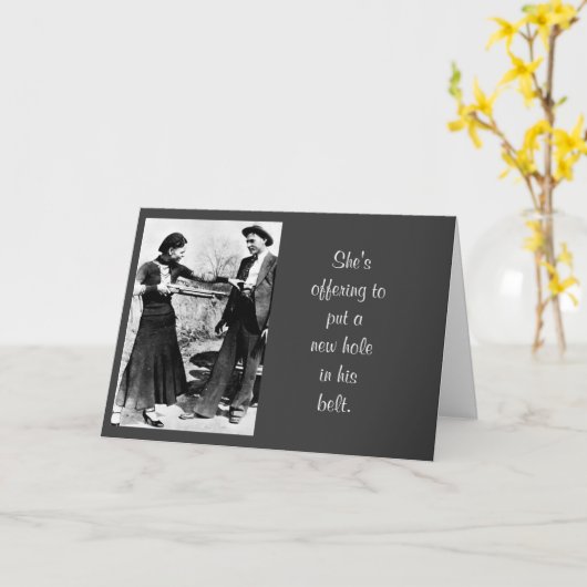 おもしろいヴィンテージフォトウェイト制御誕生日ユーモア カード (黄色い花)