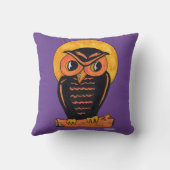 おもしろいヴィンテージフクロウ半年漫画キャラクターアート クッション (裏面)