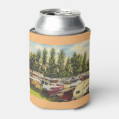 おもしろいヴィンテージフロリダRVトレーラーパーク 缶クーラー (缶正面)
