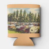 おもしろいヴィンテージフロリダRVトレーラーパーク 缶クーラー (裏面)