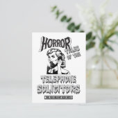 おもしろいヴィンテージホラー映画 ポストカード (スタンド正面)