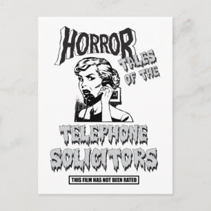 おもしろいヴィンテージホラー映画 ポストカード
