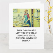 おもしろいヴィンテージユニークバレンタインのカード カード (黄色い花)