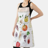 おもしろいヴィンテージレトロタイポグラフィ果物&野菜  エプロン (インサイチュ)