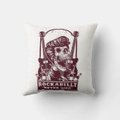 おもしろいヴィンテージロカビリー骨格 クッション (裏面)