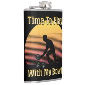 おもしろいヴィンテージローンボ遊ール時、スキットル フラスク (右)