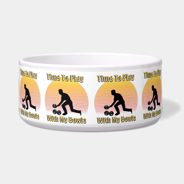 おもしろいヴィンテージローンボ遊ール時、ペットボウル ボウル (正面)