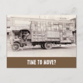 おもしろいヴィンテージ不動産仲介業者マーケティング ポストカード (正面)