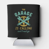 おもしろいヴィンテージ修理整備士ガレージが呼び出し中 缶クーラー (裏面)