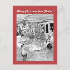 おもしろいヴィンテージ写真フロリダクリスマス ポストカード