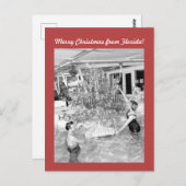 おもしろいヴィンテージ写真フロリダクリスマス ポストカード (正面/裏面)