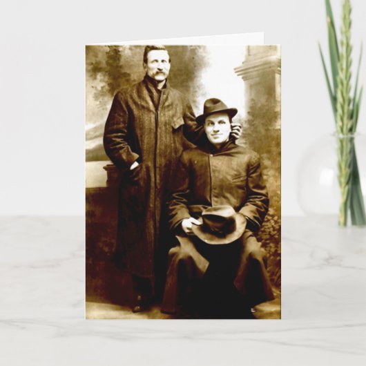 おもしろいヴィンテージ写真誕生日カード カード (正面)