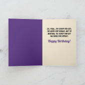 おもしろいヴィンテージ写真 – 忘れ去り空白ののスケッチ カード (内部)