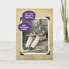 おもしろいヴィンテージ写真 – 忘れ去り空白ののスケッチ カード