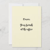 おもしろいヴィンテージ叫び女の子誕生日挨拶 カード (裏面)