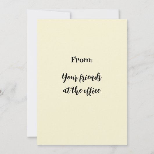 おもしろいヴィンテージ叫び女の子誕生日挨拶 カード (裏面)