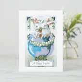 おもしろいヴィンテージ復活祭の虫卵 シーズンカード (スタンド正面)