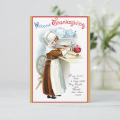 おもしろいヴィンテージ感謝祭トルコの友情 招待状 (スタンド正面)