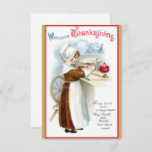 おもしろいヴィンテージ感謝祭トルコの友情 招待状 (正面/裏面)