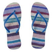 おもしろいヴィンテージ手編みカラフル線条 ビーチサンダル (ソール)