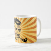 おもしろいヴィンテージ煙管 コーヒーマグカップ (正面右)