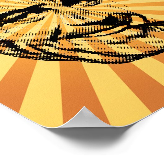 おもしろいヴィンテージ煙管 ポスター (角)